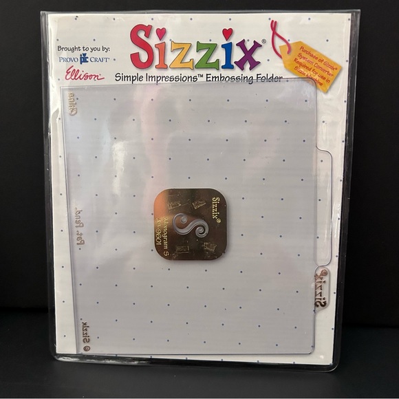 Sizzix Simple Impressions Embossing Folders - Monogram Alphabet Set 26 folders - Picture 8 of 11